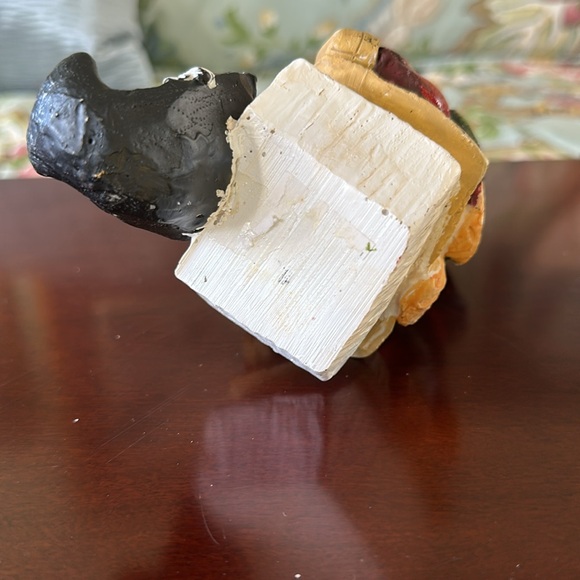 Snowman stocking holder with crescent moon on top hat - Picture 5 of 5